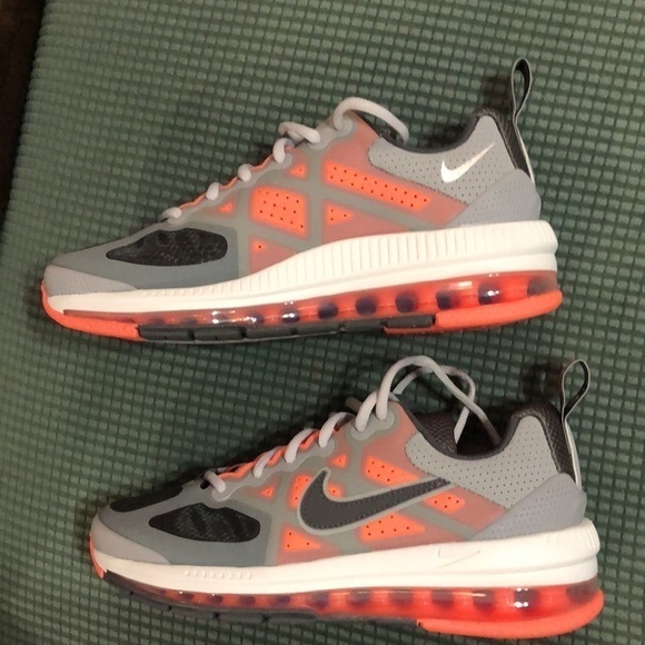 New Nike Air Max Genome Smoke Grey and Bright Mango Men Size 6.5 Women size 8 - Picture 5 of 10